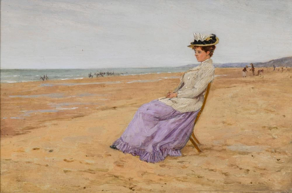 Donna sulla spiaggia